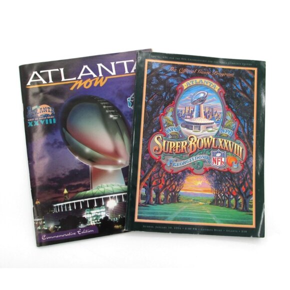 Super Bowl XXVIII 1994 GTE Seat Cushion + Game Program NFL Bundle Cowboys Bills - Picture 10 of 16